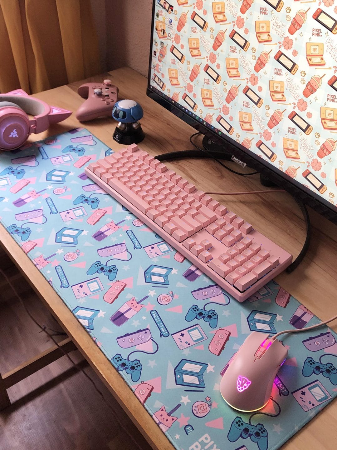 alfombrilla turquesa, alfombrilla azul, alfombrilla consolas, alfombrilla retro, alfombrilla gamer, alfombrilla grande, alfombrilla larga, alfombrilla xl, alfombrilla de ratón, alfombrillas bonitas, cute mousepad, kawaii mousepad, alfombrilla tamagotchi, alfombrilla retro